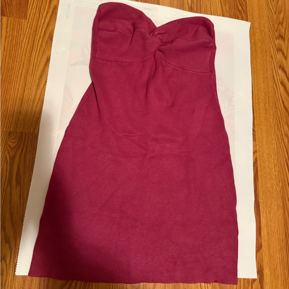 Burgundy Abercrombie & Fitch Dress